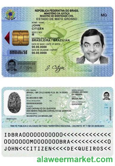 Brazil ID template in PSD format (from 2009) (2)